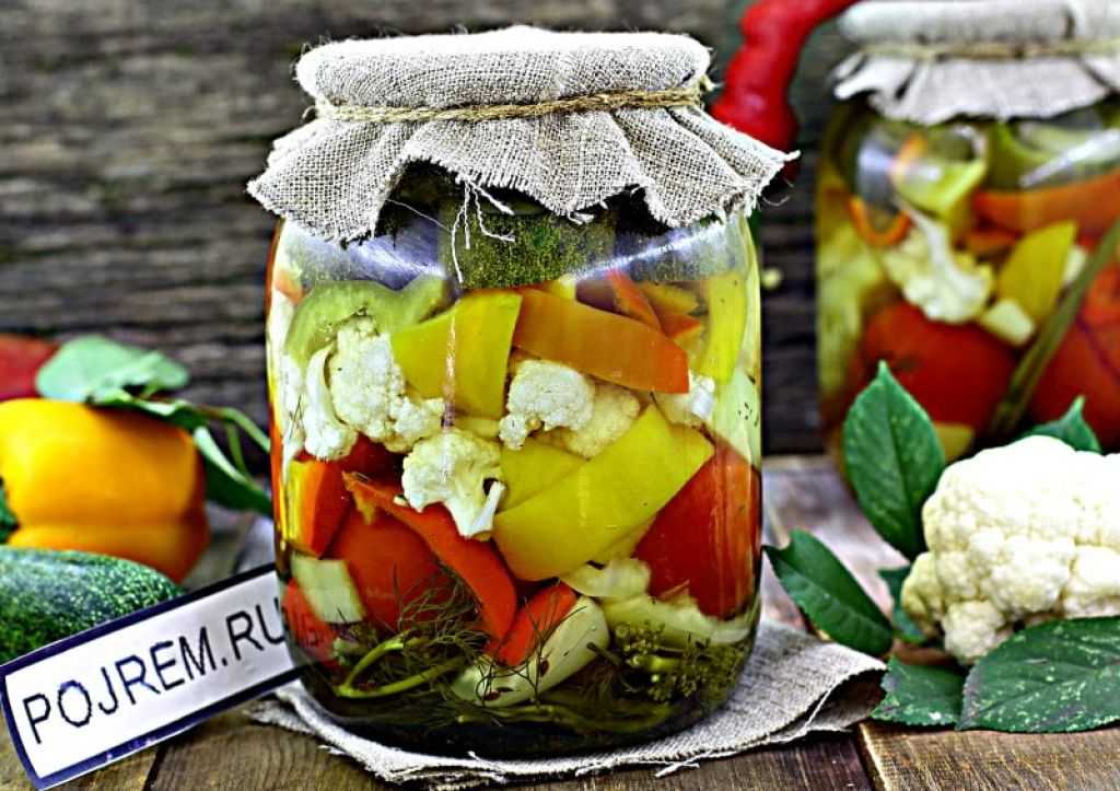 Маринованное ассорти из овощей на зиму: самые вкусные рецепты с фото