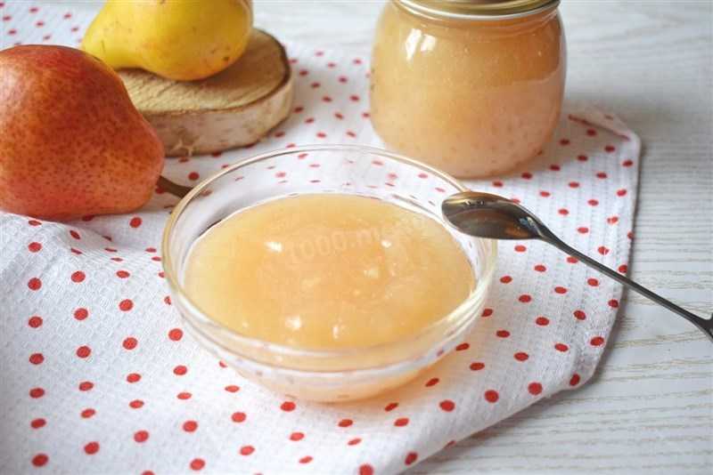 Джем из груш на зиму - простой рецепт с лимоном, яблоками, желатином и без сахара
