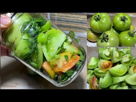 Маринованные зеленые помидоры на зиму - рецепты с фото "пальчики оближешь"