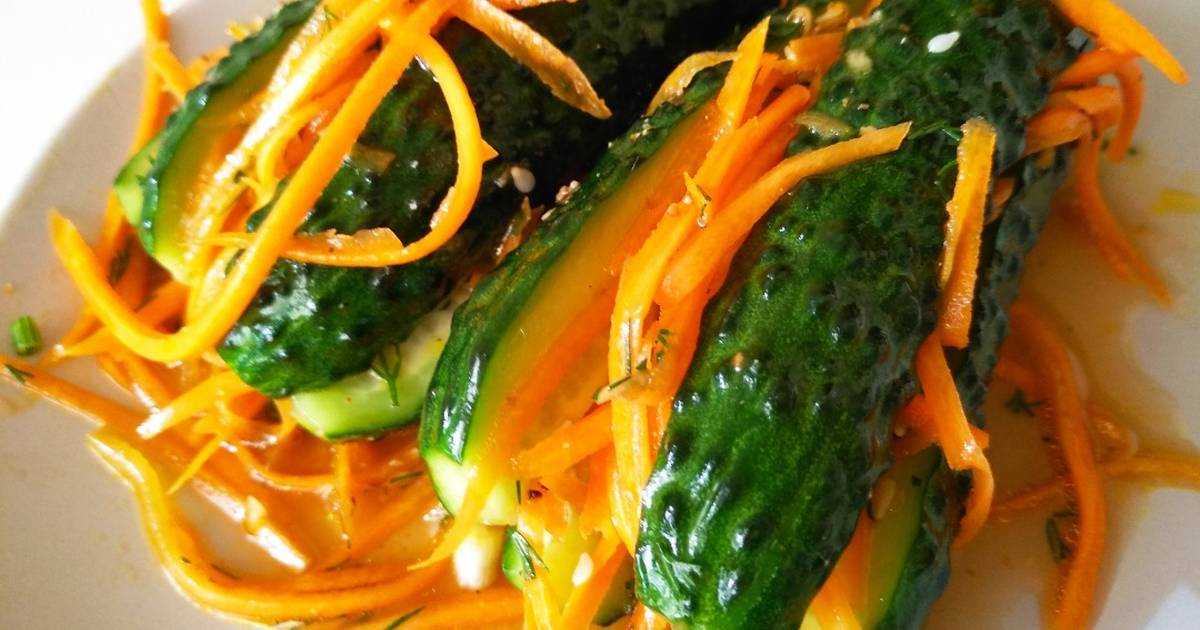 Как приготовить салат из огурцов с морковью по-корейски на зиму: поиск по ингредиентам, советы, отзывы, пошаговые фото, видео, подсчет калорий, изменение порций, похожие рецепты
