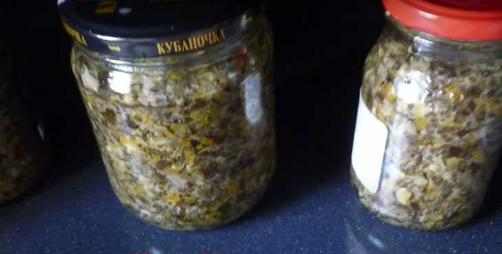 Грибная икра из замороженных грибов — самый вкусный рецепт