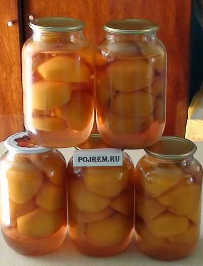 6 простых и вкусных рецептов компота из персиков на зиму