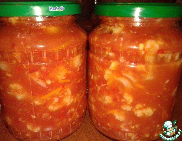4 лучших рецепта приготовления на зиму капусты в томатном соке