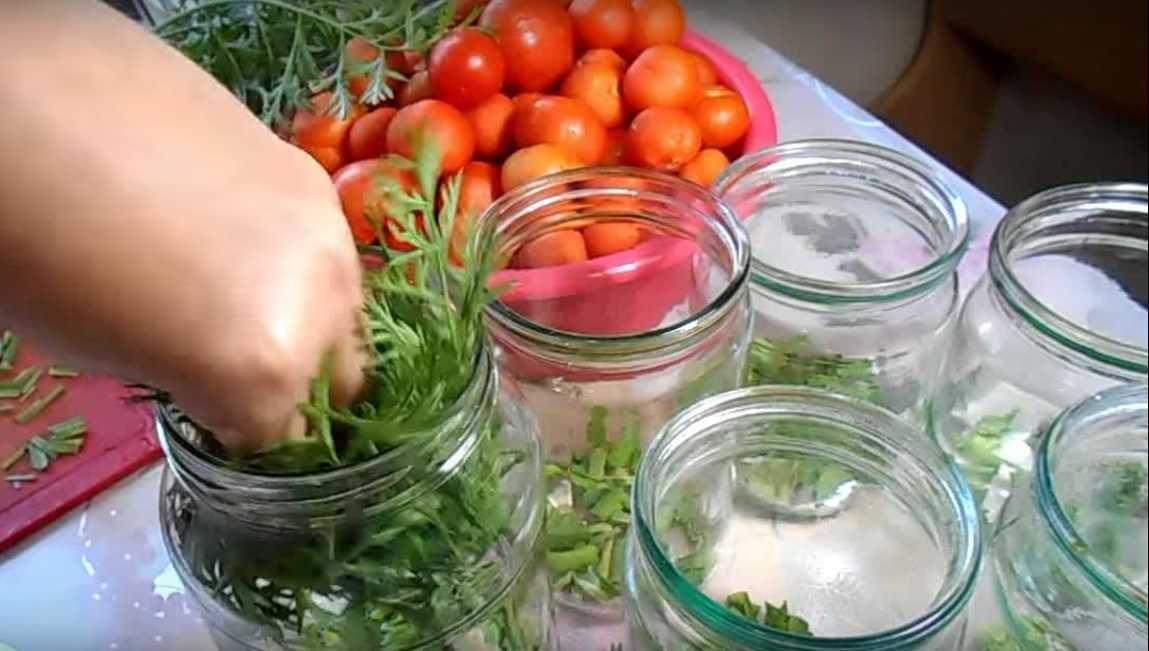 Рецепт помидоров, маринованных с морковной ботвой - 9 пошаговых фото в рецепте