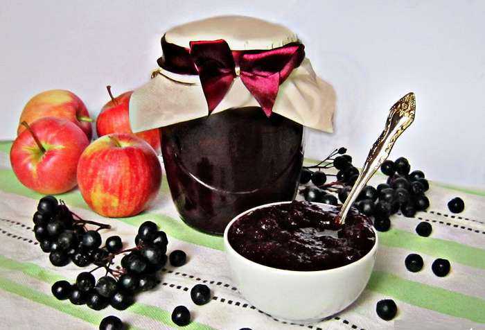 Варенье из яблок с черноплодной рябиной на зиму: рецепты с фото