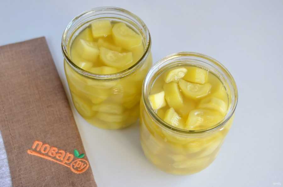 Кабачки с алычой «как ананасы» (домашние ананасы)