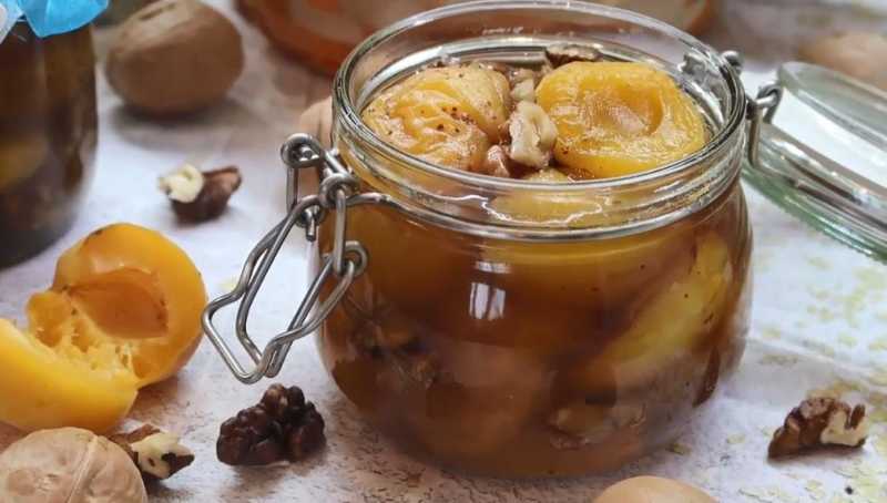 Варенье из абрикосов с орехами на зиму пошаговый рецепт