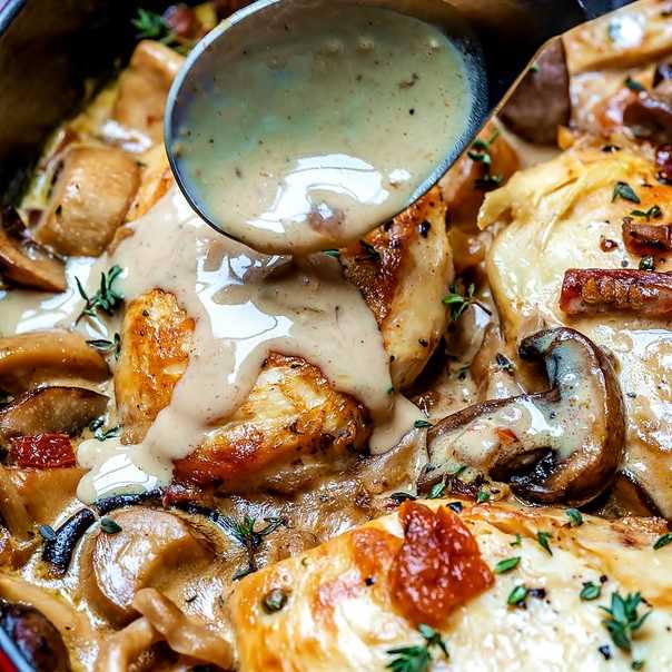 Курица с шампиньонами — рецепты вкусных блюд