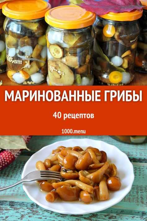 Маринованные грибы: рецепты заготовки на зиму