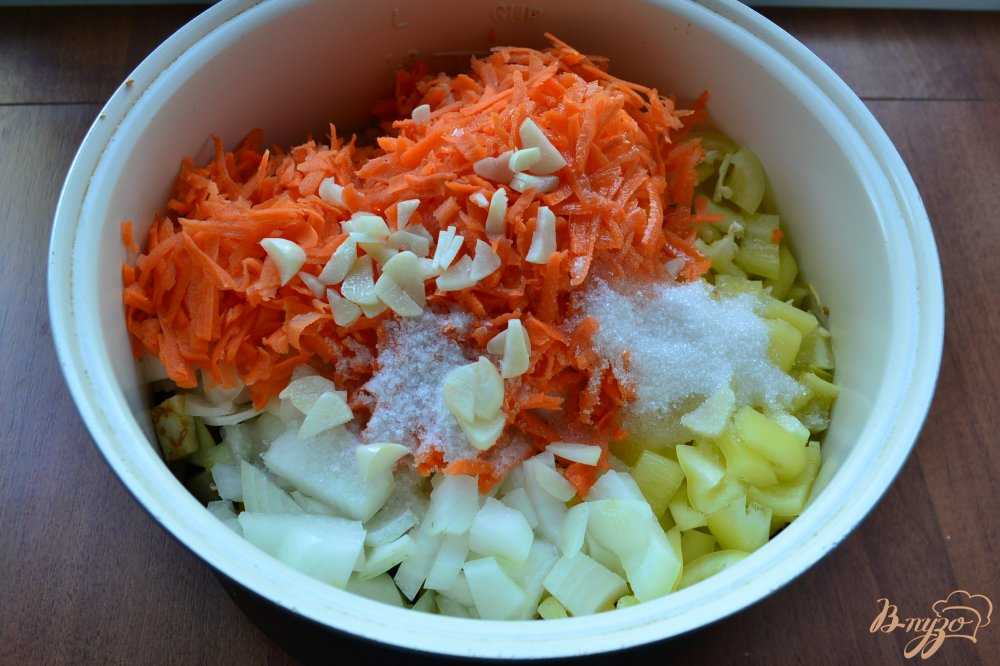 Овощное рагу с баклажанами на зиму — рецепт