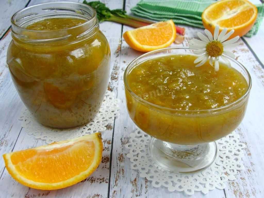 Варенье из ревеня - рецепты на зиму с апельсином, лимоном, бананом, имбирем и яблоками