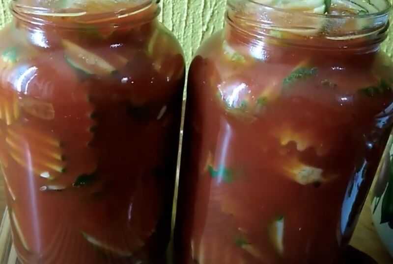 Огурцы в томатной заливке на зиму – 8 обалденных рецептов в банках