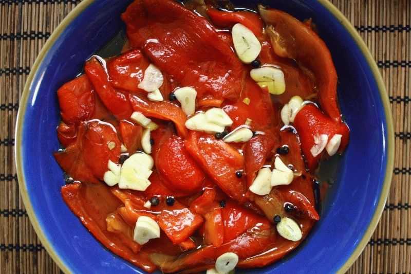 Маринованный болгарский перец с медом на зиму пошаговый рецепт