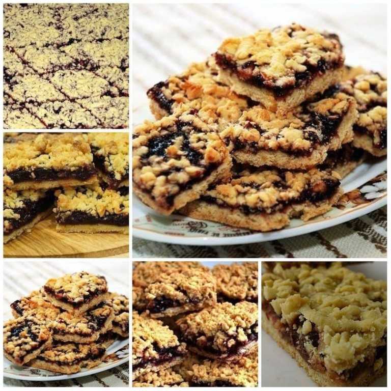 Печенье с вареньем и тертым тестом сверху – 7 рецептов