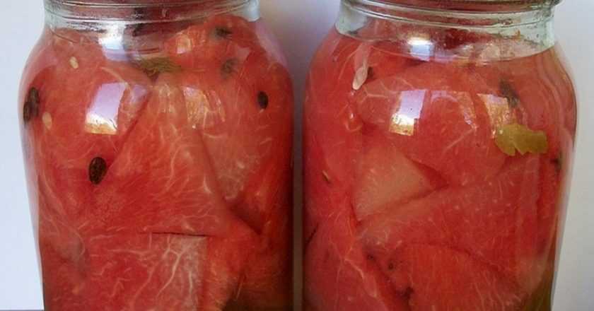 Арбузы, консервированные на зиму без стерилизации: 7 простых рецептов с фото